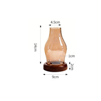 Glass Candle Lantern Zen Design Home Decor Smoke Reducing for Living Room