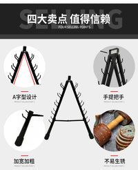 Cast Iron Dumbbell Rack for Men and Women, Multi-functional Fitness Equipment for Home