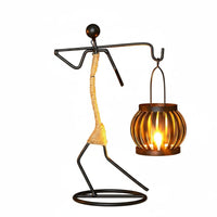 Metal Candle Holder Creative Design Table Centerpiece Candlestick Vintage
