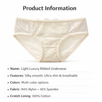 Women's Breathable Ice Silk Underwear with Gusset for Everyday Comfort, Quick Dry Ladies for Gym and Running, Mid Rise Knickers