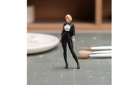 1/64 Scale Woman Figurine Realistic Design Miniature Scene People Figure