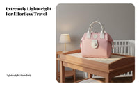 Small Diaper Bag Multi-Compartment Small Mommy Bag Detachable Strap for Travel