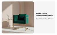 Shell Rear Armchair Light Luxury Reception Set Nordic Aesthetic Fashionable Design for Business Owners, Homeowners, Cafe, Office