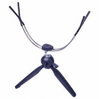 Foldable ice fishing rod rack