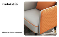 Curved Sectional Couch Luxurious Design Reception Sofa Minimalist Aesthetic Configurable for Office Managers, Homeowners