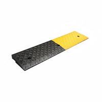 Rubber Curb Ramp Textured Surface Curb Slope Pad Weather-Resistant for Entrance