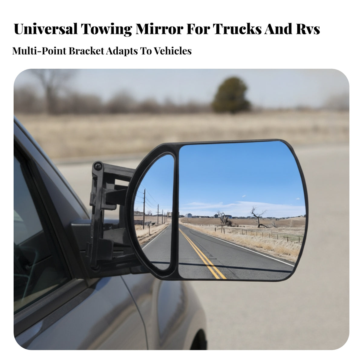 Wide View Extended Rear Vision Mirror
