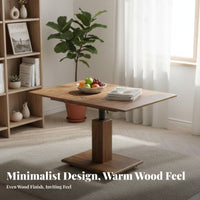 elevateand-Fold Dining Table Multi-Functional Expandable Dining Table Multifunctional Extendable Surface for Families, Students