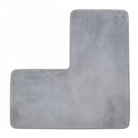 L Shaped Bath Mat Soft Bath Rug
