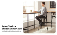 X-Shaped Spinerest Counter Stool with Spinerest High Chair Integrated Footrest Utilitarian and Aesthetic for Kitchen Island