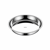 Round Steel Plate Food Grade Round Metal Platter Dishwasher Safe for Home Cooks