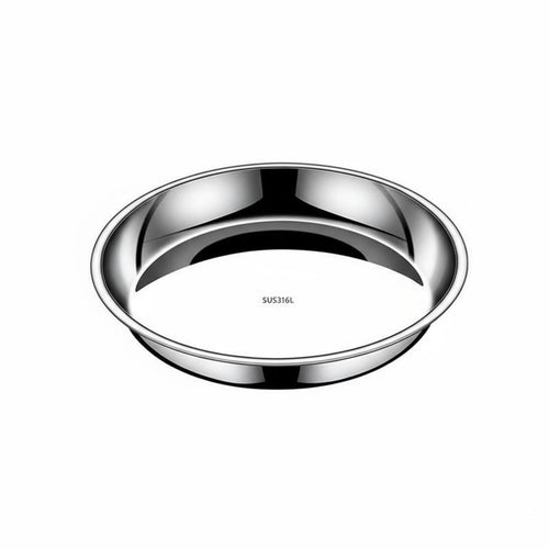 Round Steel Plate Food Grade Round Metal Platter Dishwasher Safe for Home Cooks