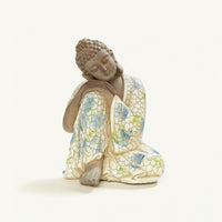 Tabletop Resting Buddha Statue Decorative Sleeping Buddha Figurine Miniature Statuette Meditative for Meditation Room, Bonsai Display, Zen Garden