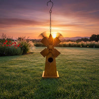 Metal Garden Pinwheel Weather-Resistant Rotating Garden Pinwheel Easy To