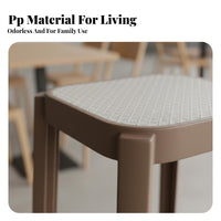 Backless Counter Stool Minimalist Design Bar Chair Floor Protection Circle