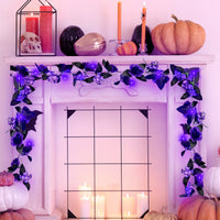 Purple Artificial Rose Vine Halloween Party Decoration Hanging Garland