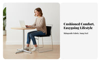 Upholstered Cantilever Chair Versatile Use Seating Furniture Ergonomic Supportrest Non-Slip Leg Pads for Office, Cafe