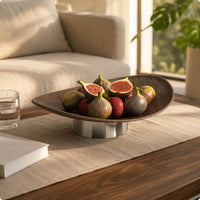 foliageShaped Fruit Tray Raised Rim Serveware ABS