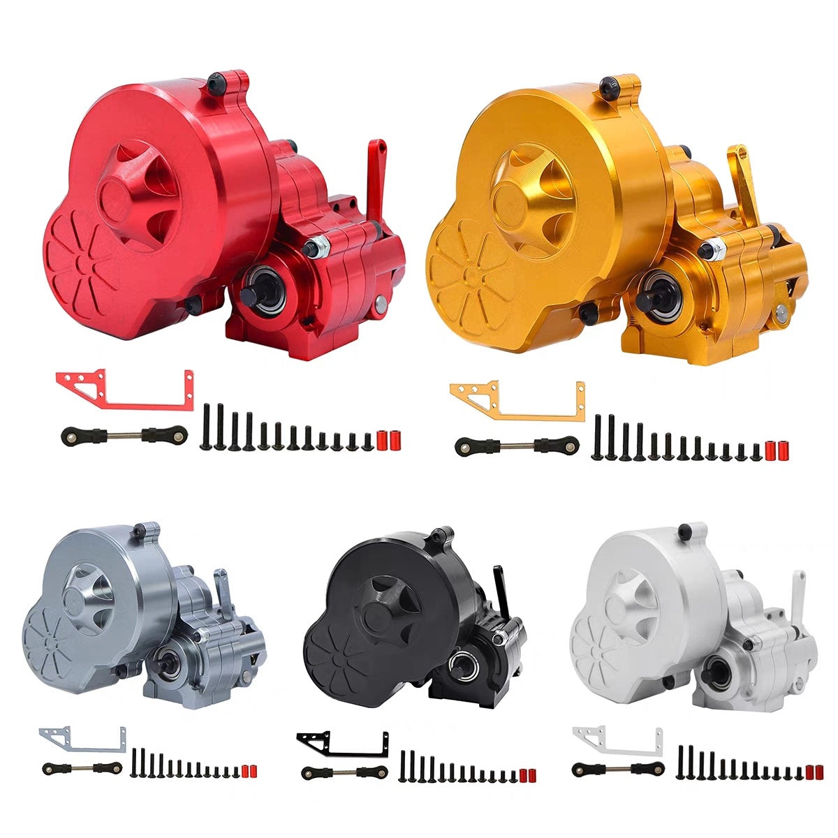 Metal Aluminum Alloy Transmission Gearbox for SCX10 AX10 Wraith Crawler
