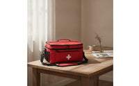 First Aid Organizer with Dividers Soft-Sided for Campers