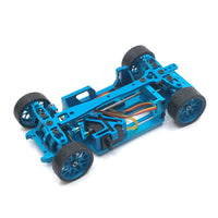 1/28 Scale RC Car Chassis CNC Machined Metal Sliding Car Frame Adjustable Wheelbase Remote Control Vehicle Part for Model Builders