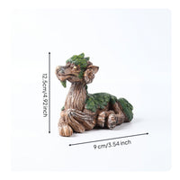 Dragon Statue with Hollow Opening Fantasy Ornament Realistic for Gardeners