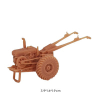 Detailed Unpainted Tractor Model Exposed Engine Resin Tractor Display Piece for Collectors