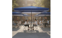 Advertising Umbrella without Base Sun-Shading Outdoor Umbrella with Double-Layer Textile Rainsheltering Square for Vendors