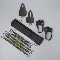 Padded Resistance Harness with Ankle Straps Elastic Harness with Resistance Band Adjustable Jump Conditioner with Waist Belt Portable for Athletes