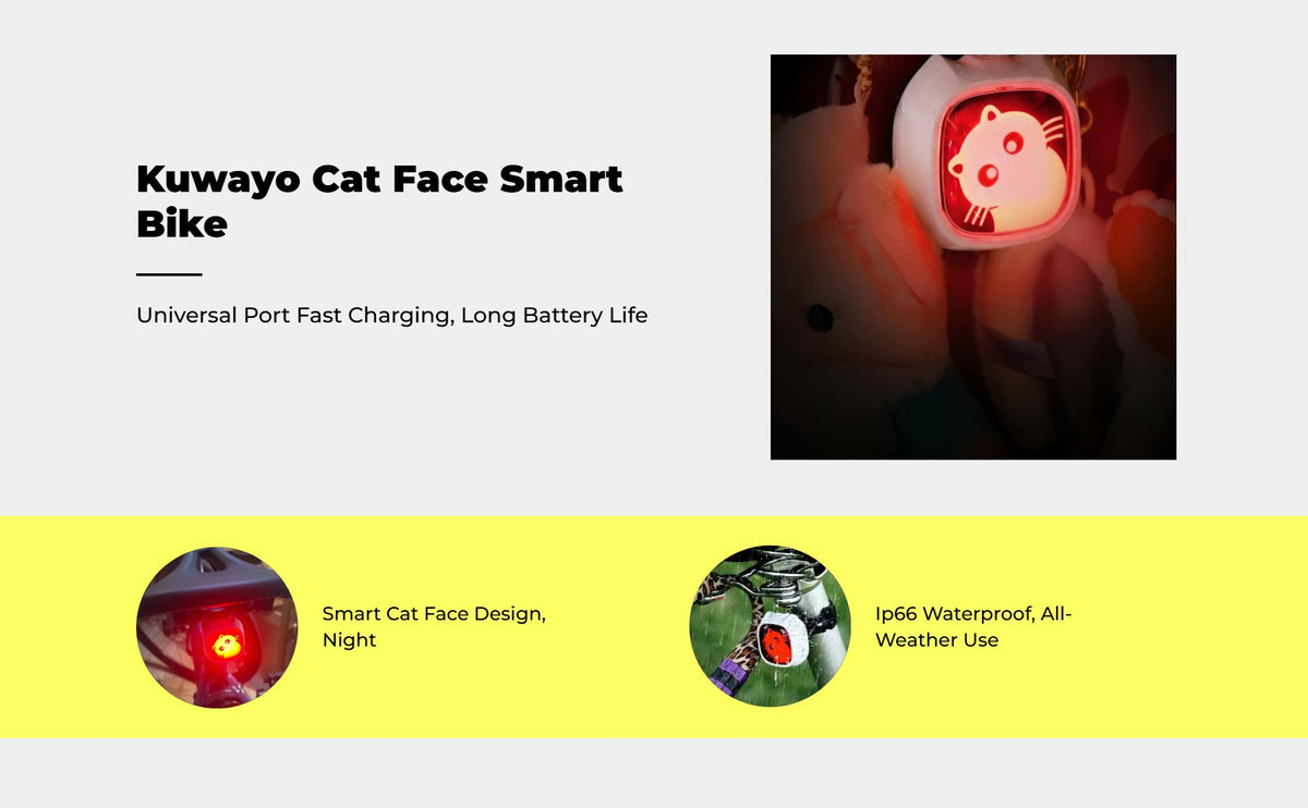 Brake-sensing waterproof bike light