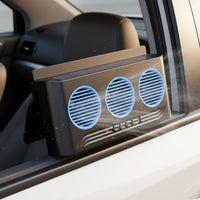 Warning Strobe Light Solar Powered Car Fan Deodorization Solar Powered Vehicle Ventilator Energy Saving for Smokers, Pet Owners, Parking
