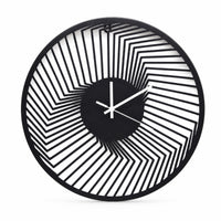 Metal Wall Clock Industrial Clock with Silent Movement Quiet for Office
