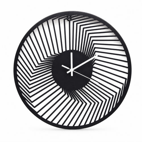Metal Wall Clock Industrial Clock with Silent Movement Quiet for Office