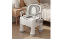 Bedside Commode Chair Non Slip Feet Adult Toilet Chair Adjustable Height Bedside Commode for Women, Indoor