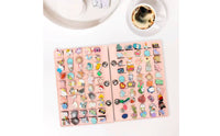 Felt Badge Storage Book Loose-Sheet Design Pin Collection Binder for Travel
