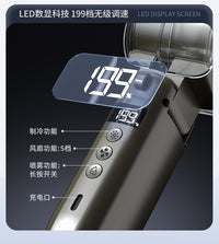 跨境2026手持喷雾制冷小风扇数显冰雾迷你风炮户外便携降温神器
