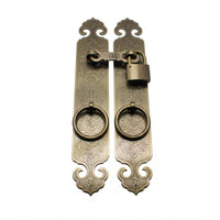 Antique-Style Door Pull Handles Flat Shape Circular Pull Handles Rustic
