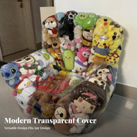 Easy to Fill Stuffed Creature Storage Bean Bag Space Saving Stuffed Creature Storage Chair Large Capacity for Toddlers, Teens, Playroom