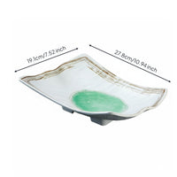 Irregular Serving Plate Commercial Grade Appetizer Dish Stackable Melamine Platter for Restaurants