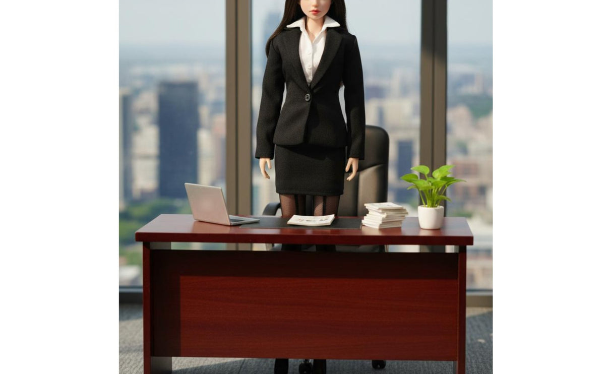 Female Figure Business Suit 1/6 Scale Office Uniform Action Figure Suit Set for Collectors, Hobbyists, Display, Diorama
