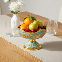 3 Pieces Pedestal Fruit Bowl Elegant Design Gold Fruit Bowl Versatile Use