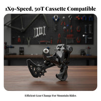 1x9 Speed Groupset Supports 50T Cassette Mountain Bike Gear Selector and Derailleur Kit 9 Speed Groupset Fluid Change Ing
