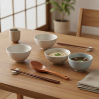 Soup Spoon Deep Bowl Wooden Spoon Long Handle Utensil for Kitchen, Dorm Rooms