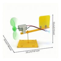 DIY Wind Turbine Model Educational Wind Generator Model Tabletop Generator with Propeller Hands-on for Students, Kids, Home School