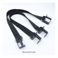 Multi Size Fit Gym Safety Belt Adjustable Barbell Support Strap Snap Hooks for Powerlifters, Weightlifters, Weight Room