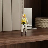 Construction Worker Figurine Bookshelf Decor Miniature Builder Model for Display