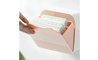 Napkin Holder Easy Accessible Lid Wall Mounted Storage Box for Bedroom, Women