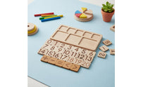 Arithmetic Board Handsmath Board with Tiles Educational Learning Toy for Preschoolers, Preschool Classrooms, Homeschooling