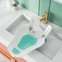 Sit or Lie Position Baby Butt Washing Basin Ergonomic Design Baby Bottom Washing Aid Non-Slip Infant Sink Bather Easy Storage for Newborns