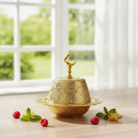 Lidded Serving Dish Ornate Bowl with Lid Luxury for Dining Table